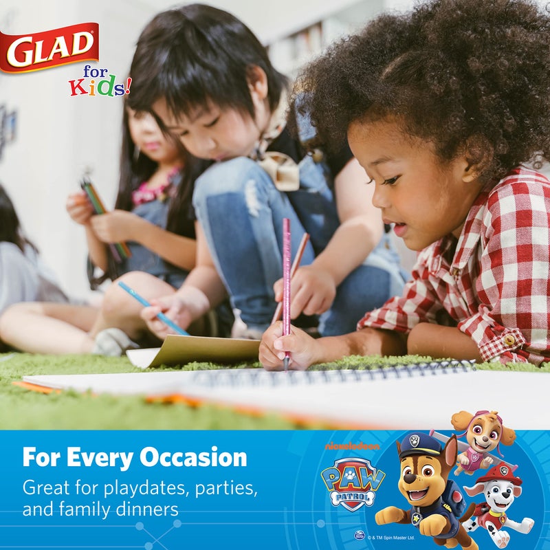 Glad أكواب ورقية قابلة للتصرف من Glad للأطفال بتصميم Paw Patrol للأطفال، أكواب ورقية قوية قابلة للتصرف للاستخدام اليومي وجميع المناسبات، 9 أونصات، زرقاء، 20 قطعة - Image 5
