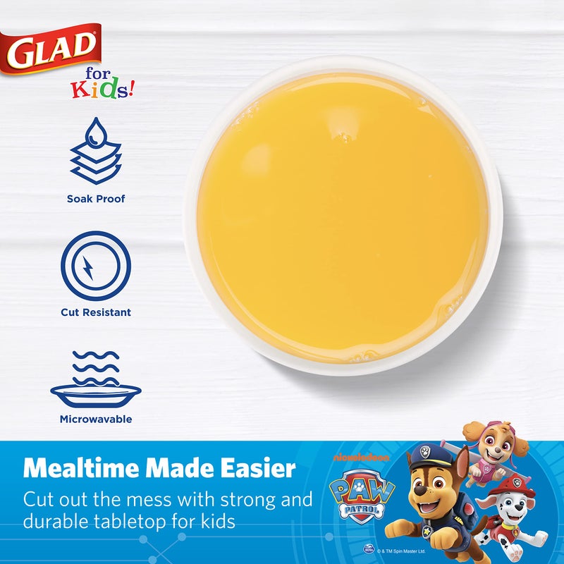 Glad أكواب ورقية قابلة للتصرف من Glad للأطفال بتصميم Paw Patrol للأطفال، أكواب ورقية قوية قابلة للتصرف للاستخدام اليومي وجميع المناسبات، 9 أونصات، زرقاء، 20 قطعة - Image 3