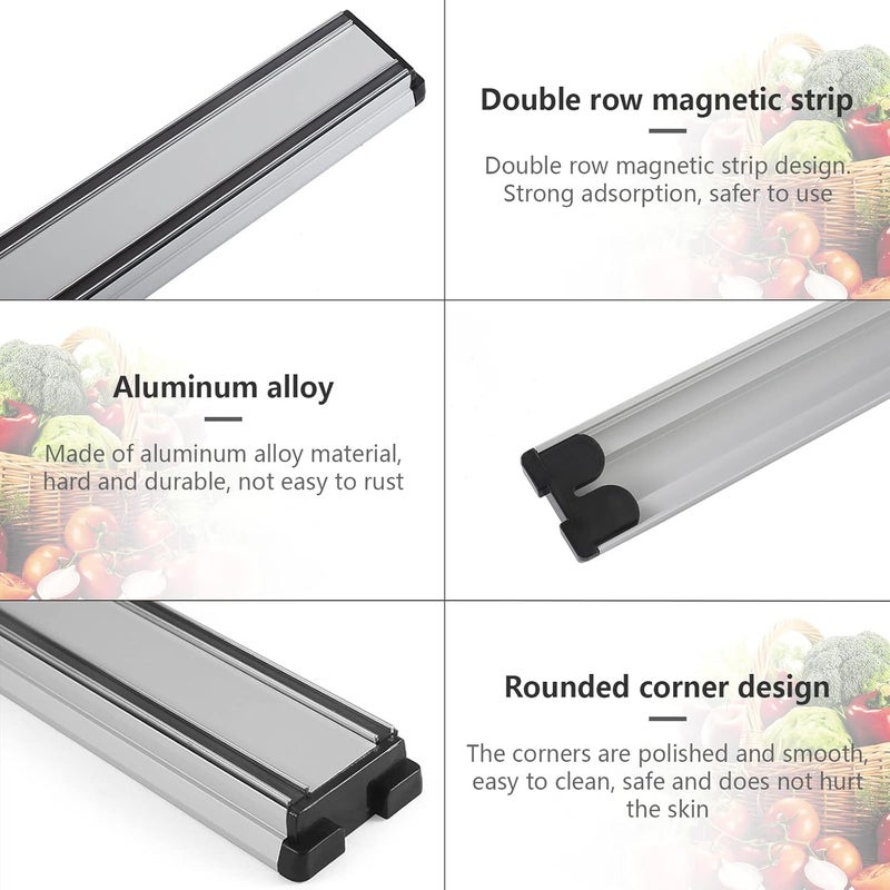 Mekbok Kitchens Aluminum Magnetic Knife Bar - Rust Free (16 INCH) - Image 5