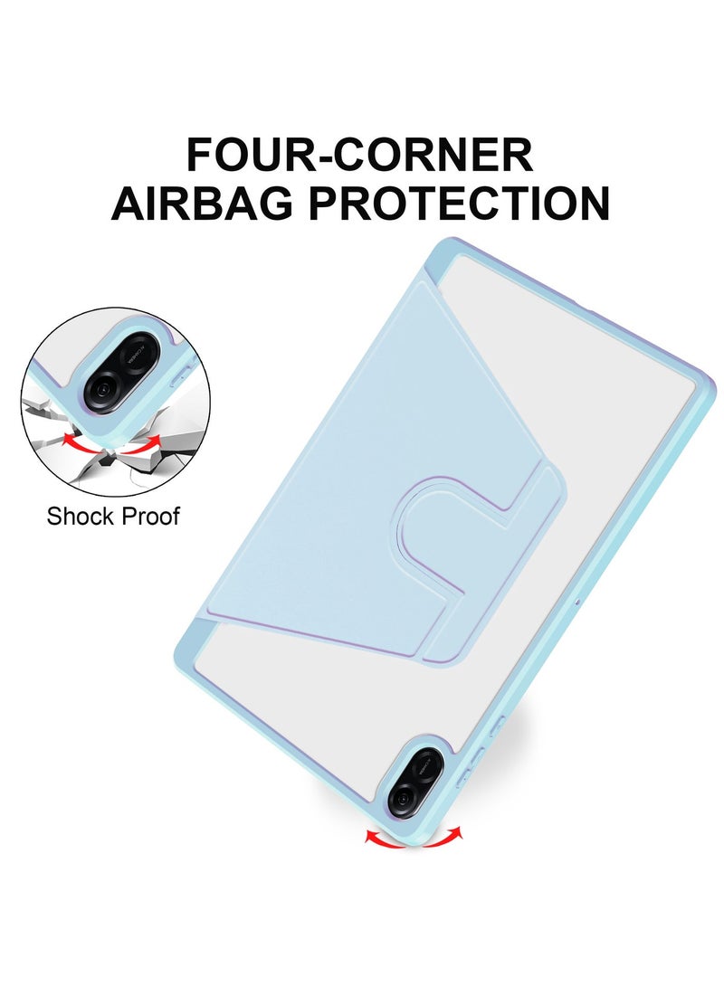 يوارب كينج غلاف الدوار متوافق مع Honor Pad X8a / Honor Pad X8b ، غطاء الدوران 360 درجة ، غطاء مرئي متعدد الزوايا مع قلم أزرق - Image 4