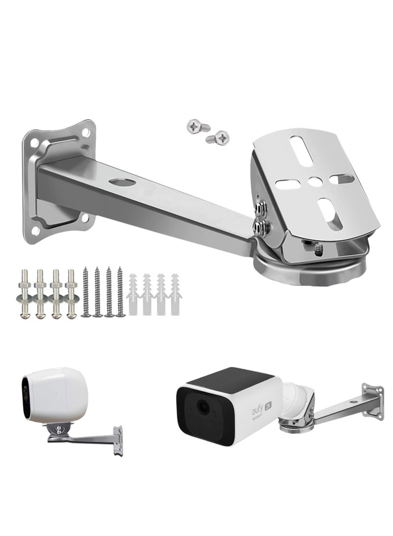 SOLARAE WiTi Stainless Steel Wall Mount Bracket for Surveillance Camera, Extension Arm Holder for CCTV IP WiFi Battery Cameras, Security Surveillance Systems Installing Indoor and Outdoor - Image 1