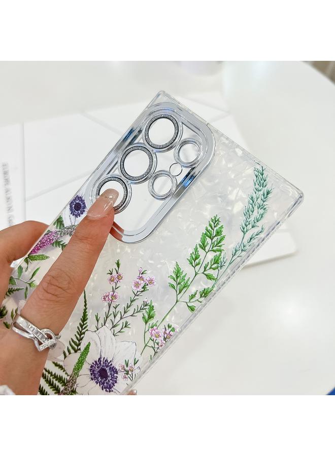 erorex Case For Samsung Galaxy A16 5G Electroplating Flowers Plants Texture TPU Phone Case - Image 5