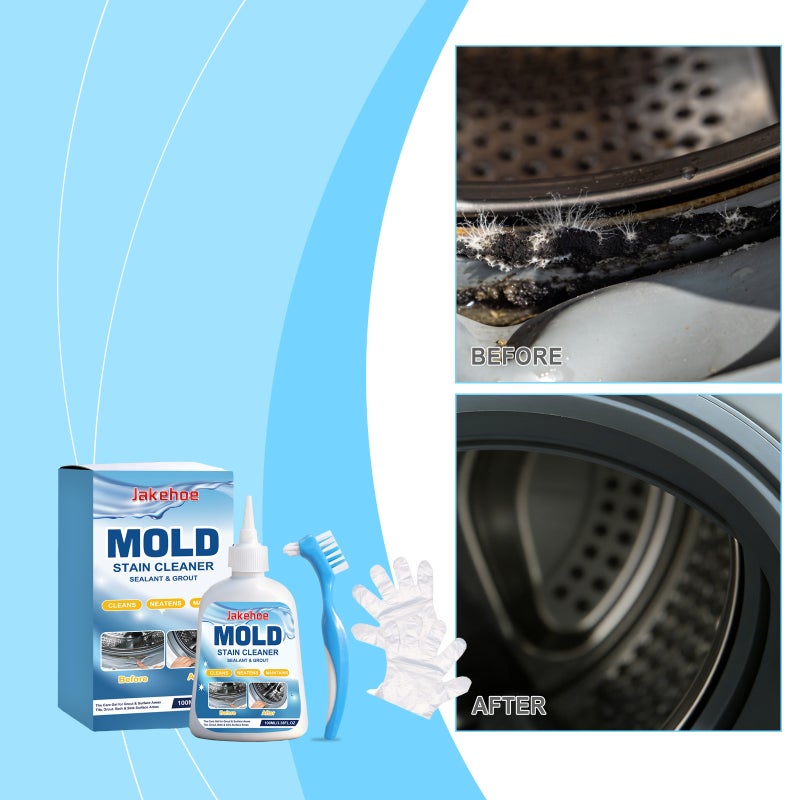 Jakehoe Mold Removal Gel Is Suitable For Cleaning Bathroom Tiles, Washing Machine Seals, And Household Crevices - Image 2