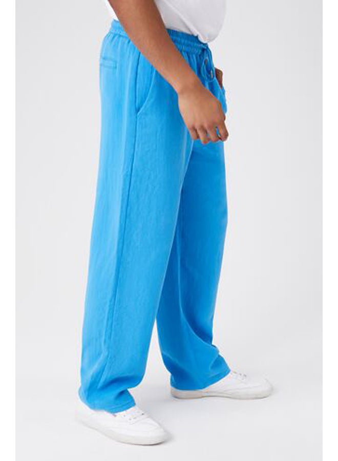 FOREVER 21 Straight-Leg Drawstring Pants  - Image 3