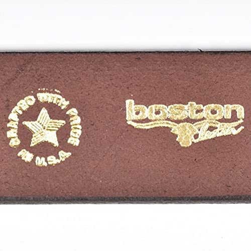Boston Leather 1.75in. Garrison Leather Belt (38, Black) - Image 3