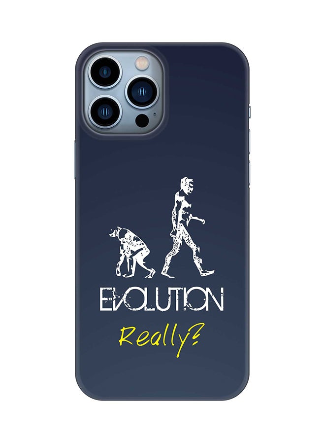 Stylizedd Case for iPhone 15 Pro Max Slim Snap Classic Series Mobile Cover Hard PC Shield Matte Finish Phone CasePrint - Evolution Really (Grey) - Image 1
