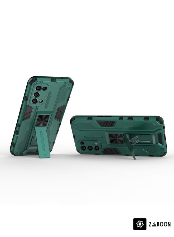 Zaboon Protective Case For OPPO Reno5 5G / 4G Supersonic PC + TPU Shock-proof Protective Case with Holder - Image 2