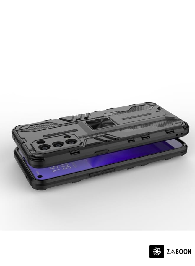 Zaboon Protective Case For OPPO Reno5 5G / 4G Supersonic PC + TPU Shock-proof Protective Case with Holder - Image 4