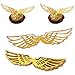 Sliverdew 50PCS Wizard Party Chocolate Decoration Wings Chocolate Decoration Wings Wafer Cupcake Toppers with 50pcs Glue Point Wafer Cupcake Toppers for Anniversary Birthday Wedding - Image 3