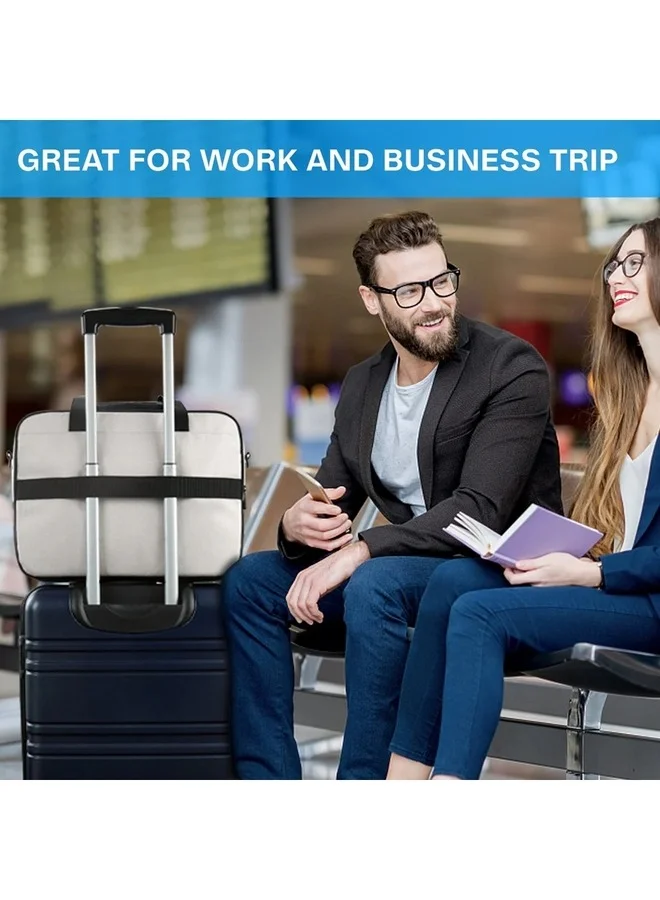 BAGSMART BAGSMART Grey 15.6 Inch Briefcase Lockable Computer Bag