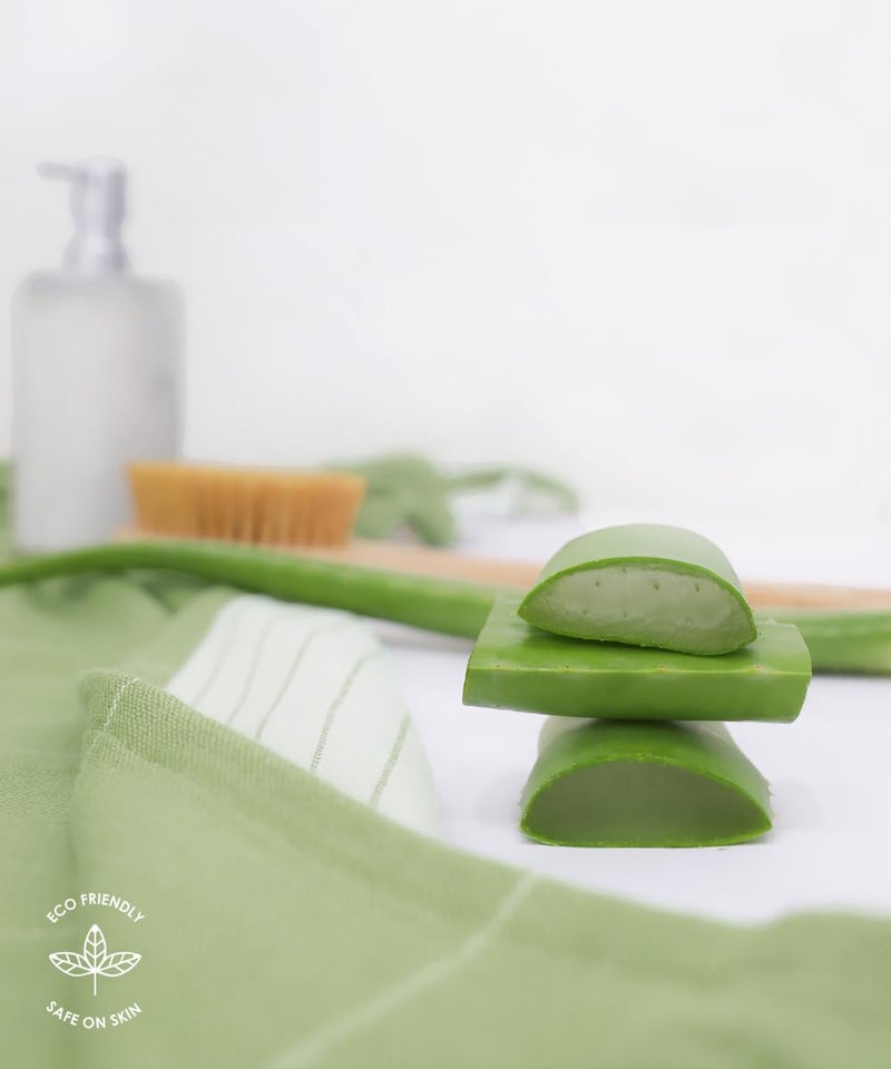 Doctor Towels Doctor Towels Worlds First Bath Towel Aloe Vera Yarn Super Soft Towels Quick Dry Towels for Bath Large Size Bath Towels for Men Women Kids Pack of 2 Green Yellow  - Image 4