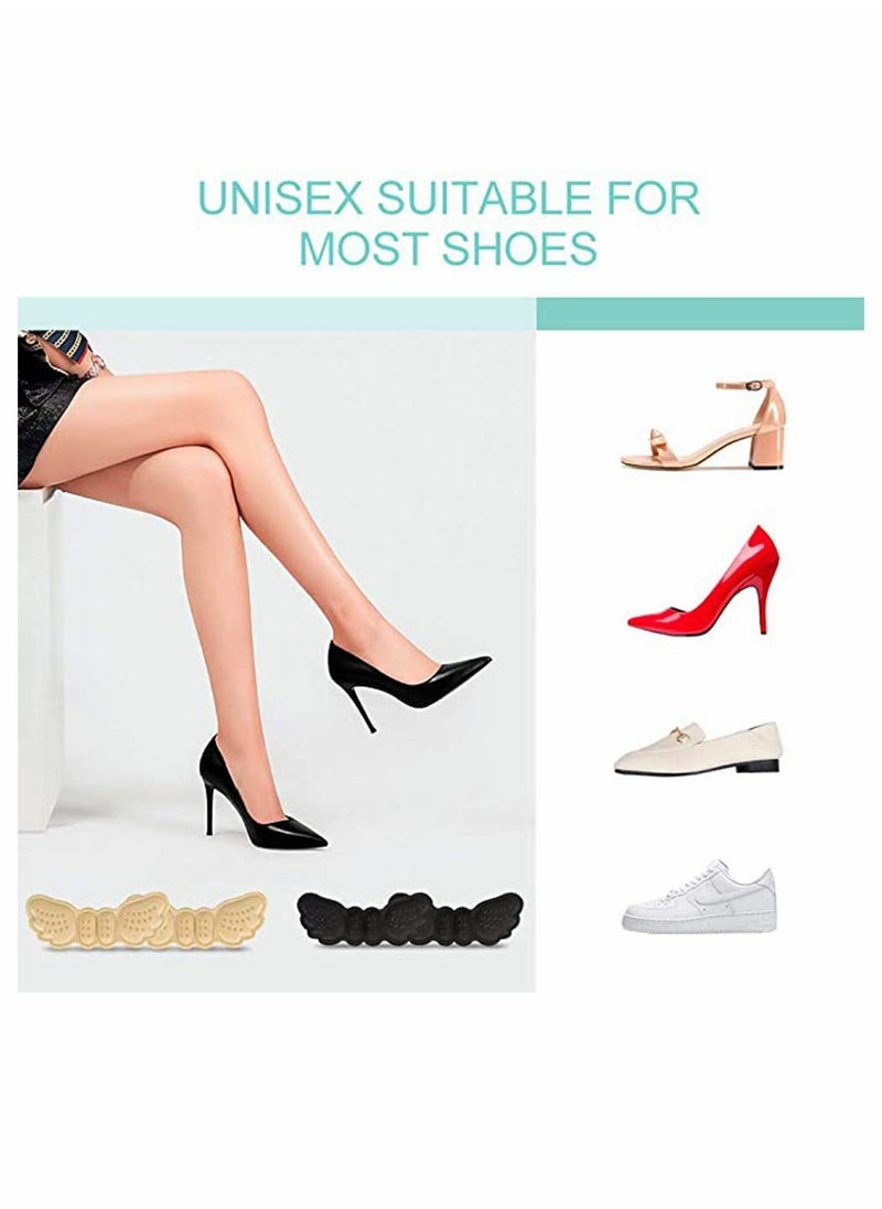 KASTWAVE - Heel Cushions for Shoes | 4 Pairs Heel Grips | Shoe Inserts Women and Men | Heel Protectors | Heel Pads | High Heel Insert Preventing Heel Rubbing and Blisters - Image 1