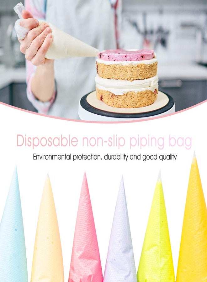 FantasyDay Disposable Piping Bag, FantasyDay 100 Pieces 24 Inch Disposable Icing Pastry Bag Extra Thick Cake Cupcake Decorating Bag - Anti-Burst Pastry Bag for Cream Icing Frosting Candy Cake Decorating Supplies - Image 2