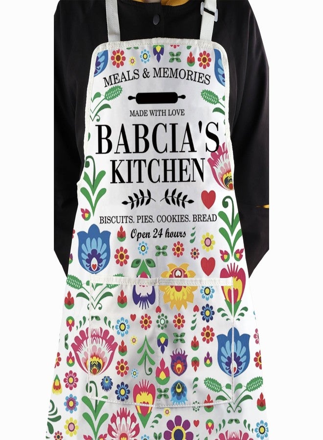 WCGXKO Polish Babcia Kitchen Apron - Grandma Birthday & Retirement Gift - Image 5