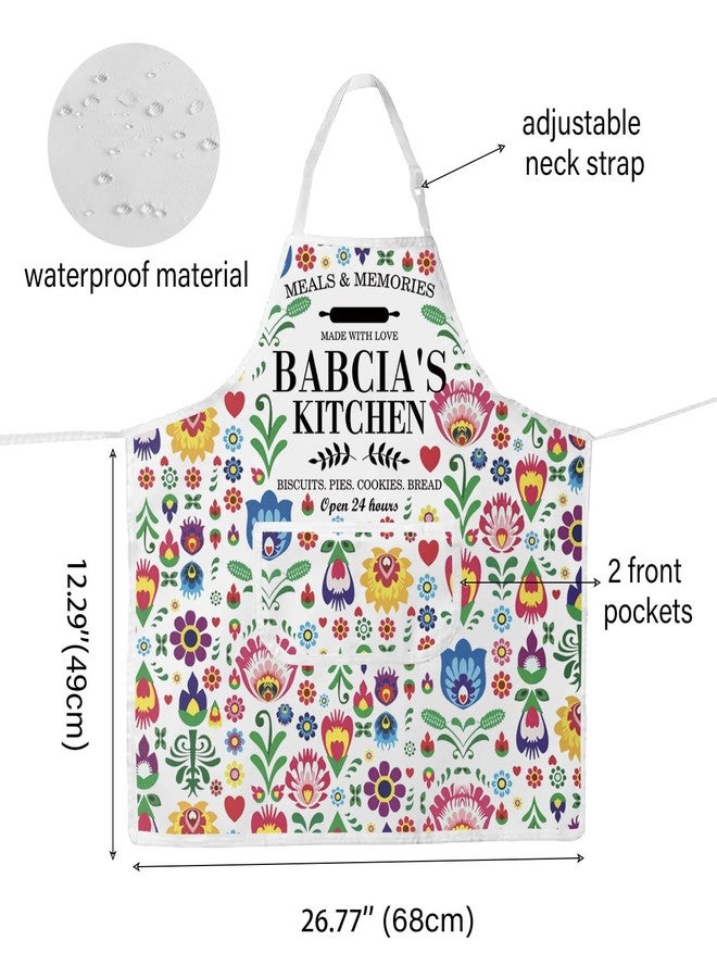 WCGXKO Polish Babcia Kitchen Apron - Grandma Birthday & Retirement Gift - Image 2