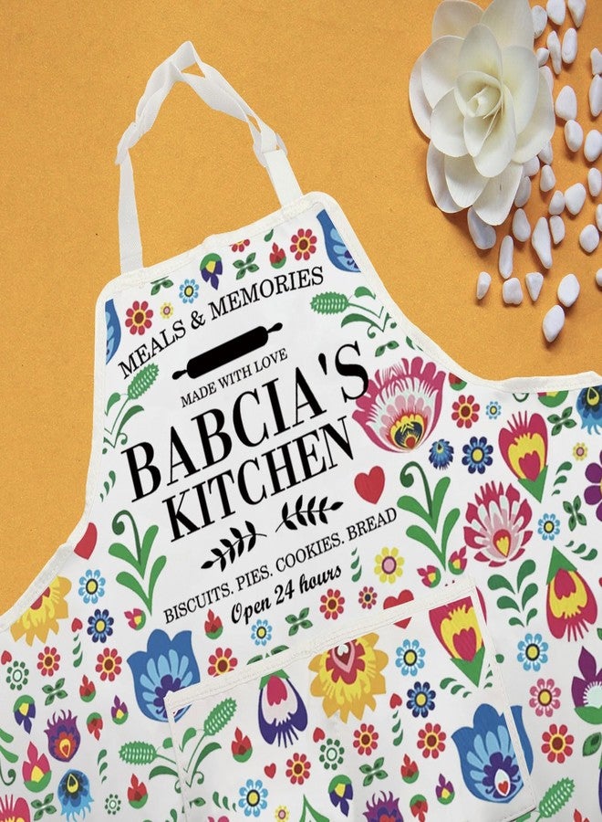 WCGXKO Polish Babcia Kitchen Apron - Grandma Birthday & Retirement Gift - Image 4