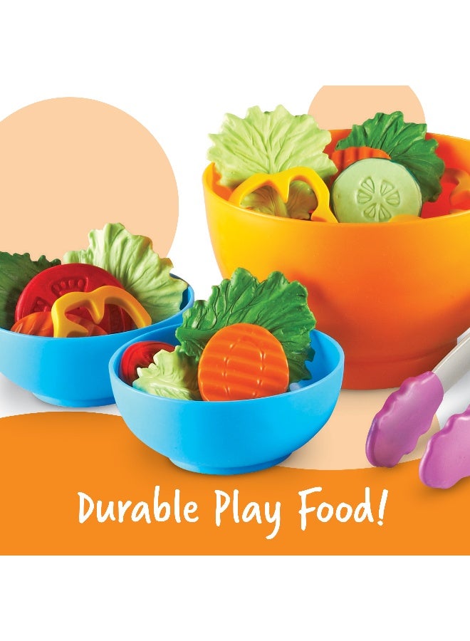 Learning Resources New Sprouts Garden Fresh Salad Set (18-Piece, Soft Plastic, Ages 2+) - Image 3