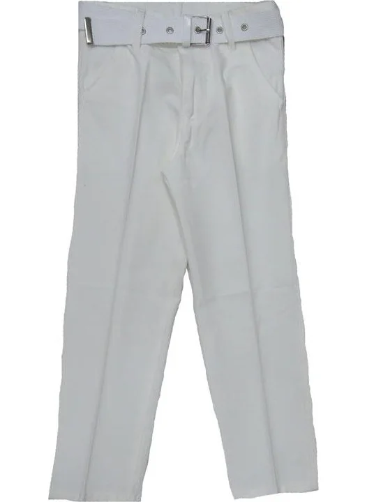 Terry Boy's Belted Linen Trousers