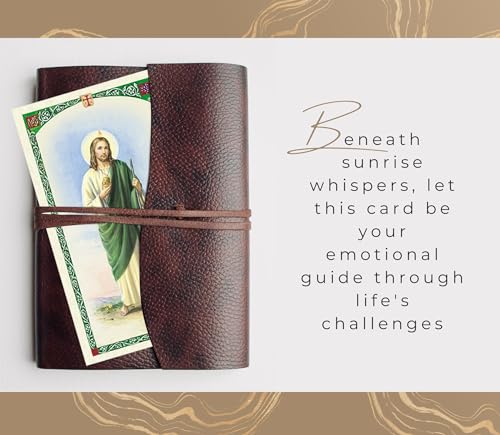 Trendzeen Tarjeta De San Miguel Arcangel - 5 Spanish St Michael The Archangel Prayer Card For Daily Devotion, Reflection - Oracion San Miguel Arcangel, Set of 5 Items - Image 3