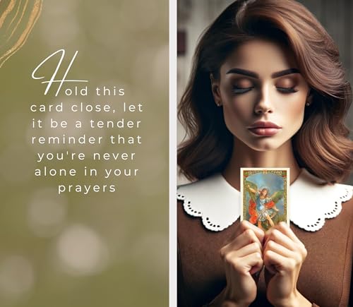 Trendzeen Tarjeta De San Miguel Arcangel - 5 Spanish St Michael The Archangel Prayer Card For Daily Devotion, Reflection - Oracion San Miguel Arcangel, Set of 5 Items - Image 5