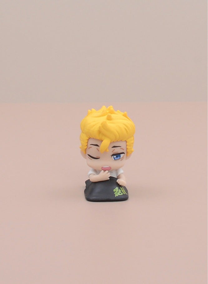 عام مجموعة تماثيل «طوكيو أفيجرز – فرقة النوم» من خمس قطع (مانجيرو وريوغوجي وكين)؛ يمكن استخدامها كزينة للكيك أو كقطع ديكور أنيقة. - Image 2