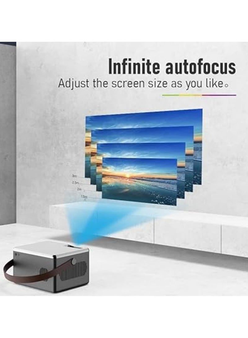 Projector LED Supports 1080P Mini Portable Projectors Support Mobile Phone Android Smart Home Theater Cinema - Image 3