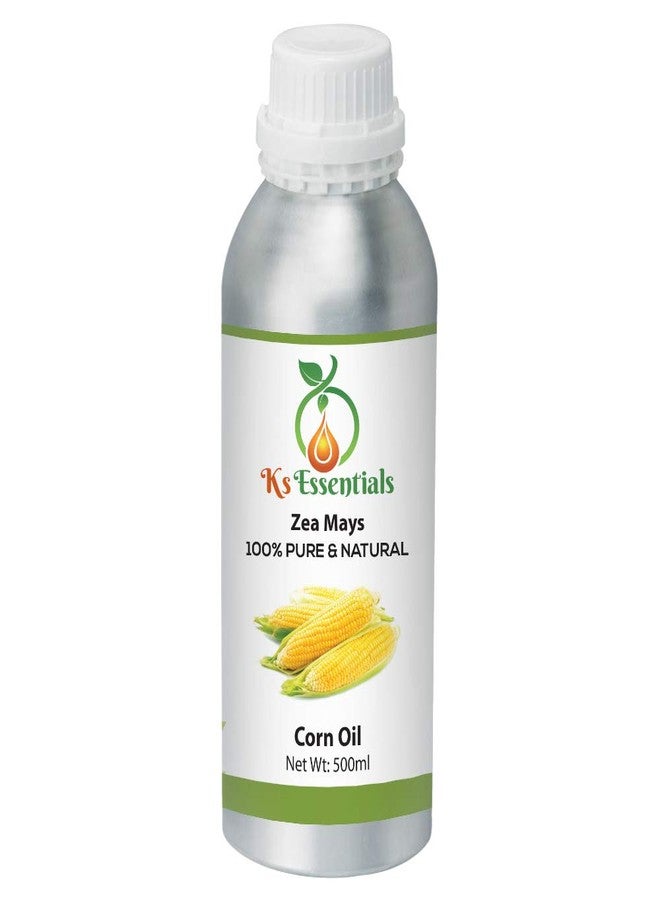 Ks Essentials 100% Pure Corn oil (Zea mays) Natural Therapeutic Grade 500ml - Image 1