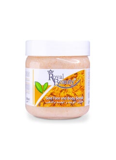 Royal Beauty Royal Beauty Gold Face & Body Scrub, Exfoliating and Brightening Treatment for Smooth, Radiant Skin – 500ml 