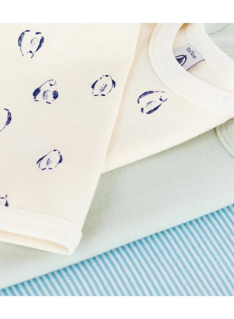 بيتي باتو بودي قطن أطفال بأكمام طويلة وطبعة بطريق