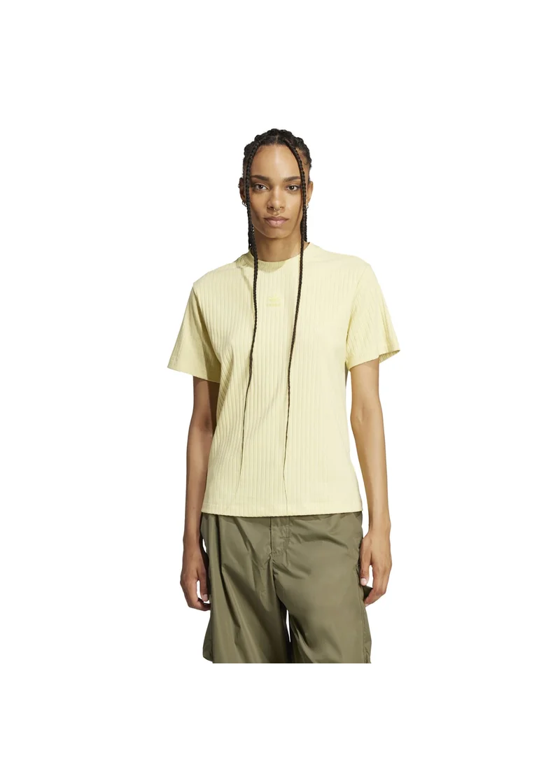 Adidas adidas ESS WR TEE Yellow Originals Women T-SHIRTS
