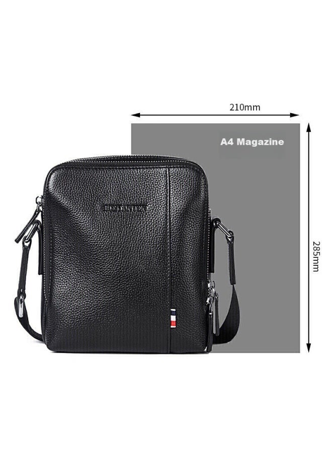 Bostanten Bosidandun Shoulder Crossbody Bag, Men's Business Small Square Bag, Top-grain Leather, Vertical Style, Trendy Mini Backpack, Hanging Bag - Image 5