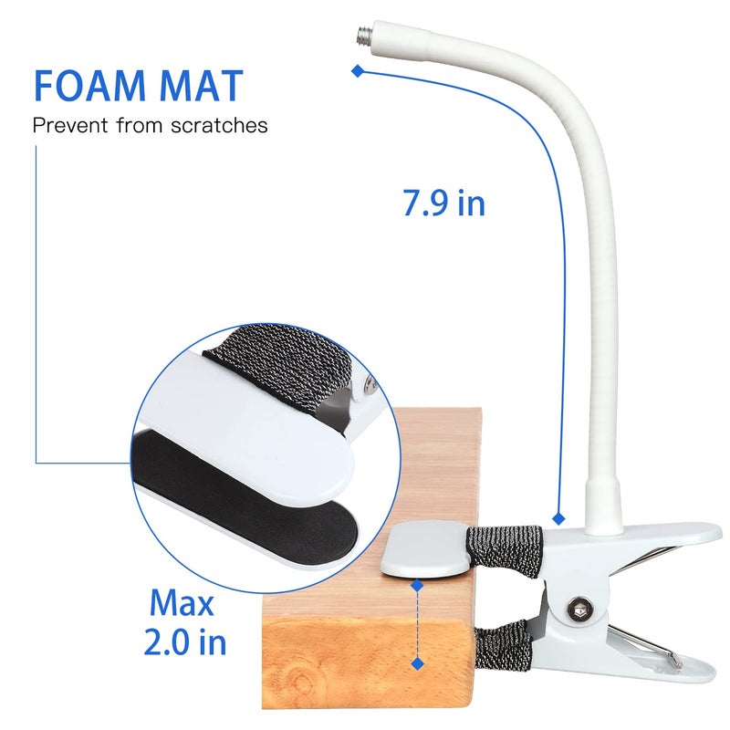 iTODOS Flexible Baby Monitor Clip Camera Mount Compatible with Infant Optics DXR-8 and DXR-8 Pro Baby Monitor, Flexible Long Gooseneck Arm,for Crib Wherever You Like Without Tools - Image 5