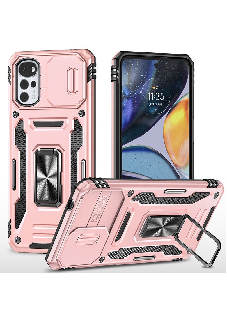 General - Motorola Moto G22 Phone Case with Sliding Camera Cover, Magnetic Stand, Drop Resistant Phone Case Compatible with Moto G22 - Image 1