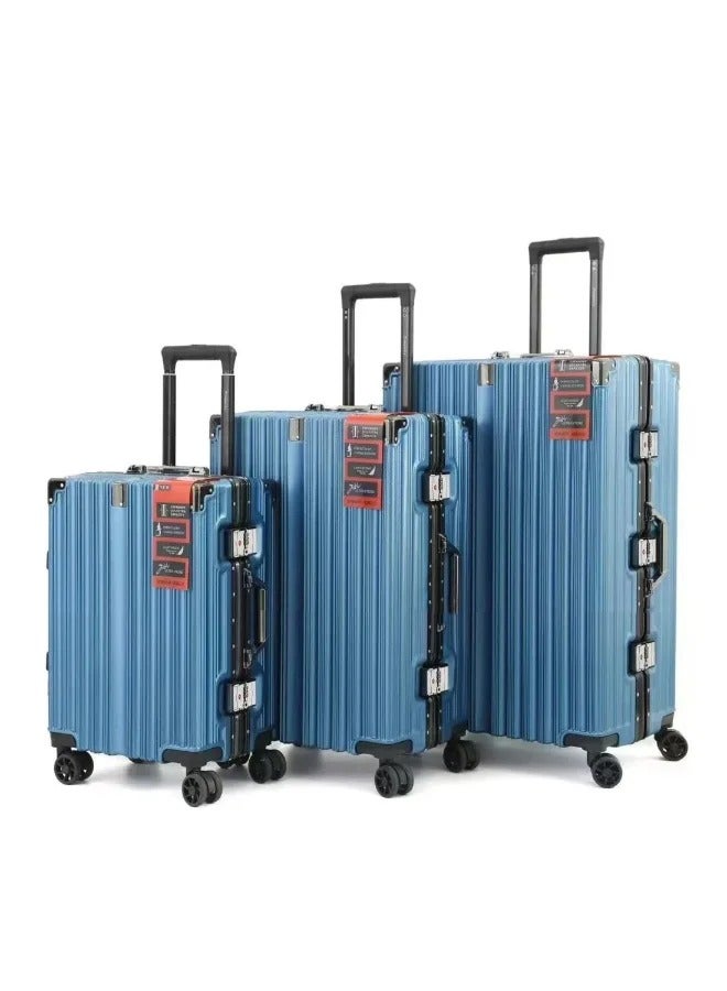 Luxury PC Travel Trolley Suitcase Vintage Suitcase with Mute Universal Wheel TSA Lock Combination Lock 3pcs Per Set 20+24+28in