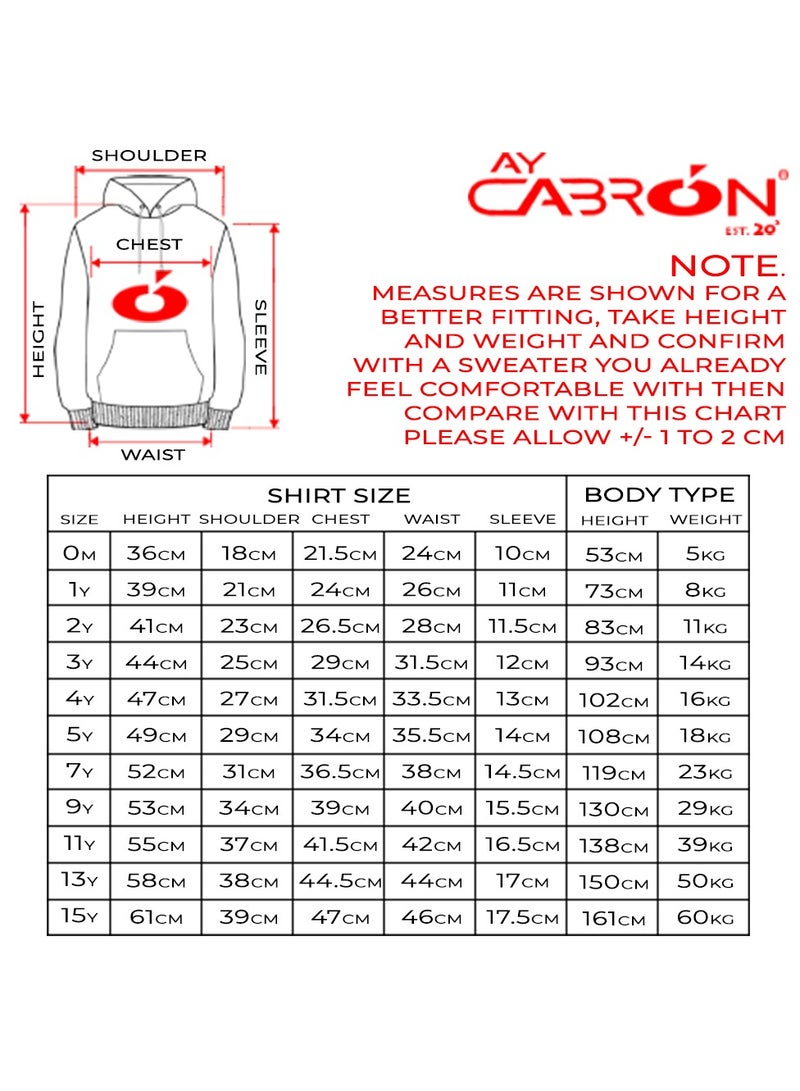 AY CABRON India With Flag Hoodie For Kids - Image 2