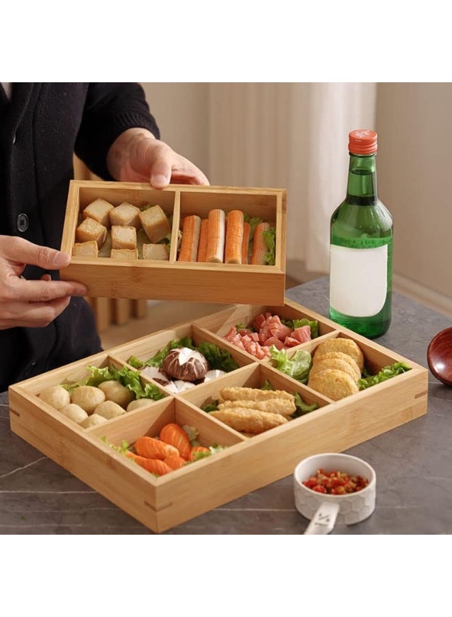 Multi-compartment serving tray for serving snacks, dried fruits and sweets - Image 2