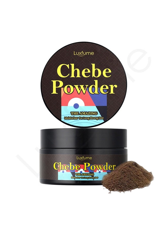 Luxfume Chebe Powder, Chebe Hair Butter, Organic Hair Growth Products Made With Chebe Powder, Castor Oil, Shea Butter, For Split Ends Treatment, Nourishing Vegan Afro Hair Products Oil For All Hair Types (Powder Texture) - Image 2