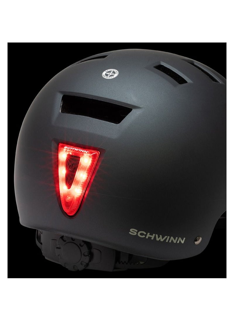 SCHWINN - Adult Radiant Lighted Helmet Black - Image 1