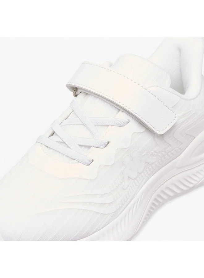 Kappa Girls' Logo Print Sport Shoes with Hook and Loop Closure