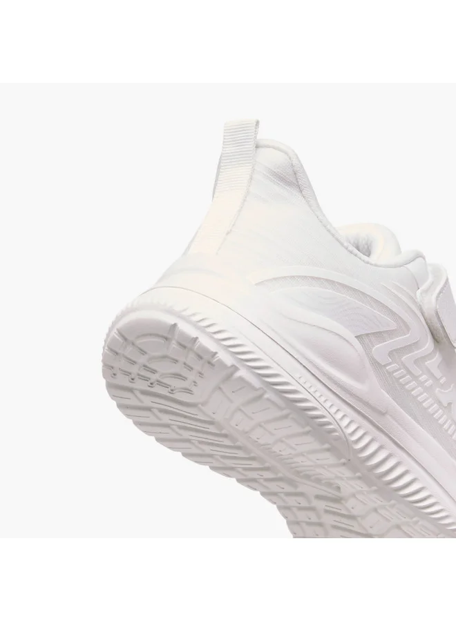 Kappa Girls' Logo Print Sport Shoes with Hook and Loop Closure