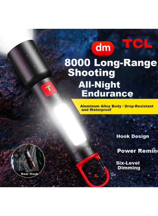 Tcl Ultra Bright Flashlight Long-lasting 24h Military Outdoor Survival High Capacity Rechargeable Mountaineering Home Use - Image 1