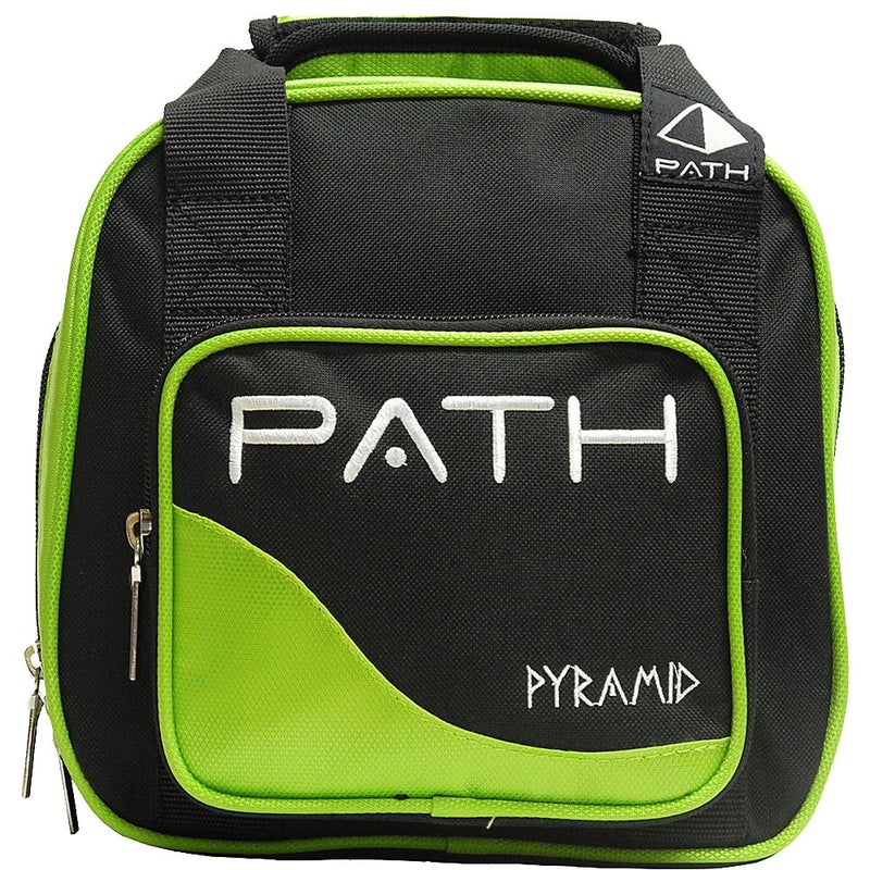 Pyramid Path Plus One Spare Tote Bowling Bag (Black/Lime Green) - Image 5