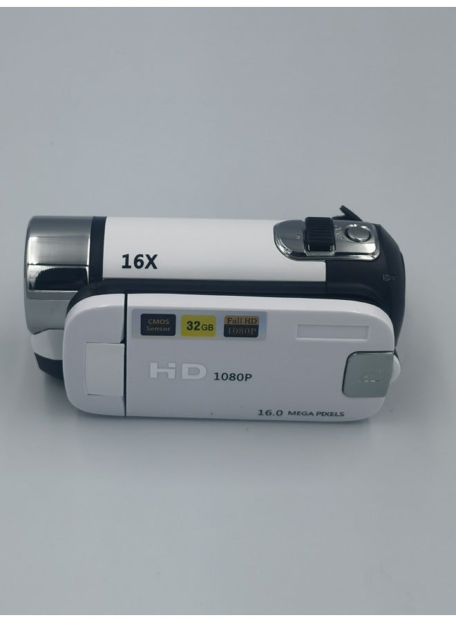 Generic 2.7 Inch 1080p Camera HD 16 Million Night Vision Electronic Anti-shake DV Digital Camera Camera D90-Body Color:White