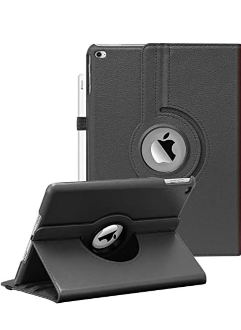 vesus 360-Degree Rotating iPad Case for 9.7-Inch Models (2018, 2017, Air 2, Air) with Auto Sleep/Wake - Black - Image 1