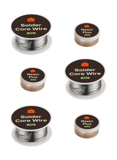 LAWAZIM Solder Core Wire 40g with 10G Resin 3 Sets - Rosin Core Solder Wire for Electronics, Electrical Soldering, Circuit Board Repair, DIY Projects - High Melting Point, Non-Corrosive Durable Joints  - Image 1