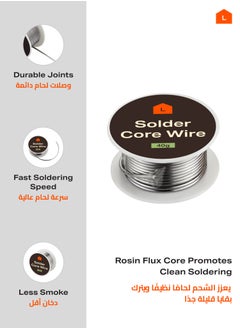 LAWAZIM Solder Core Wire 40g with 10G Resin 3 Sets - Rosin Core Solder Wire for Electronics, Electrical Soldering, Circuit Board Repair, DIY Projects - High Melting Point, Non-Corrosive Durable Joints  - Image 3