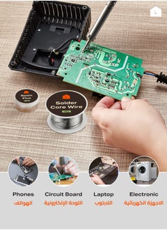 LAWAZIM Solder Core Wire 40g with 10G Resin 3 Sets - Rosin Core Solder Wire for Electronics, Electrical Soldering, Circuit Board Repair, DIY Projects - High Melting Point, Non-Corrosive Durable Joints  - Image 4