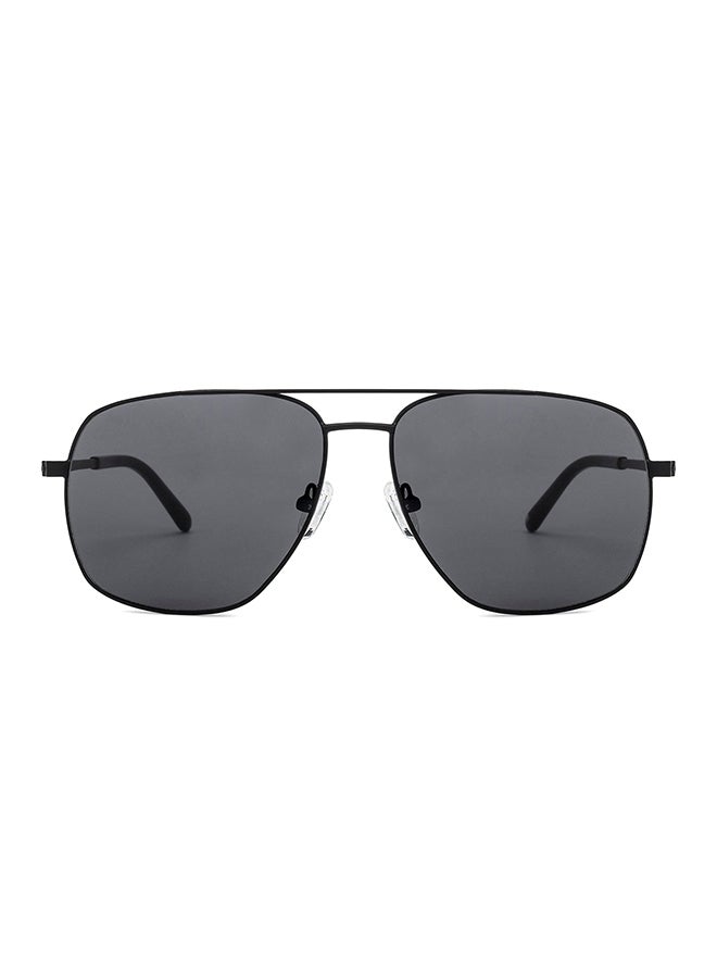 John Jacobs Unisex JJ Tints Full Rim Square Frame Polarized & UV Protected Sunglasses JJ S12829 - 59mm - Black - Image 1