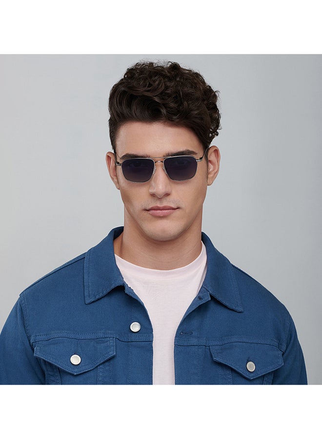 John Jacobs Unisex JJ Tints Full Rim Square Frame Polarized & UV Protected Sunglasses JJ S12829 - 59mm - Black - Image 4