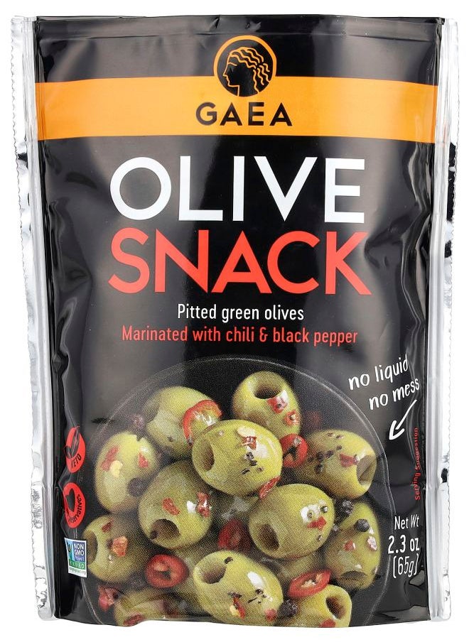 Olive Snack Pitted Green Olives Marinated With Chili & Black Pepper 2.3 oz (65 g) - pzsku/Z2BAA3A68E39D3D33EE50Z/45/_/1740571716/178f348c-ae9b-44ab-a41a-ee470c1db577